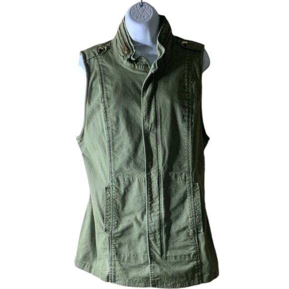 Cabi Vest Womens M Full Zip Cinched Waist Sleeveless Feminine Luxury Outdoorsy - Picture 1 of 10